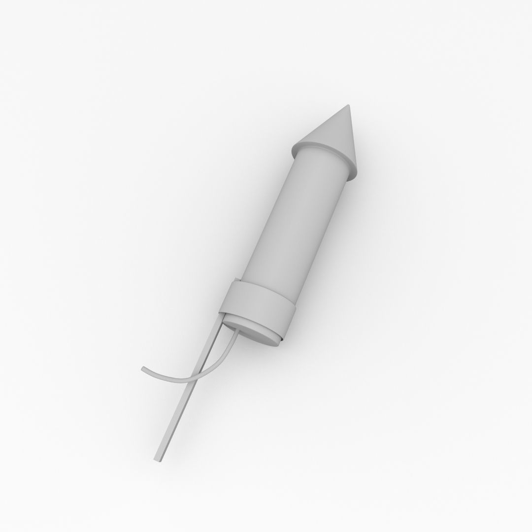 Rocket Firework 3D model_3