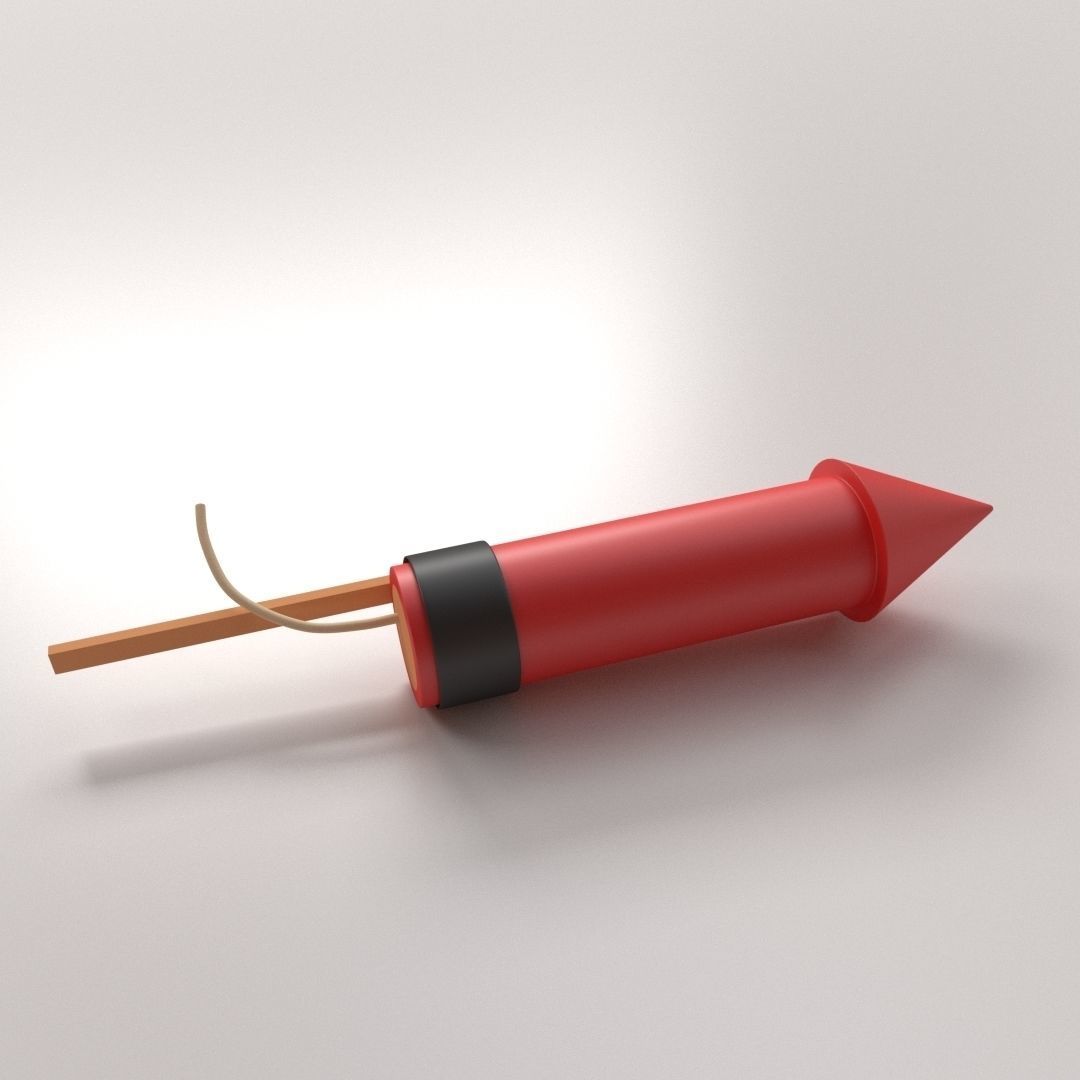 Rocket Firework 3D model_1