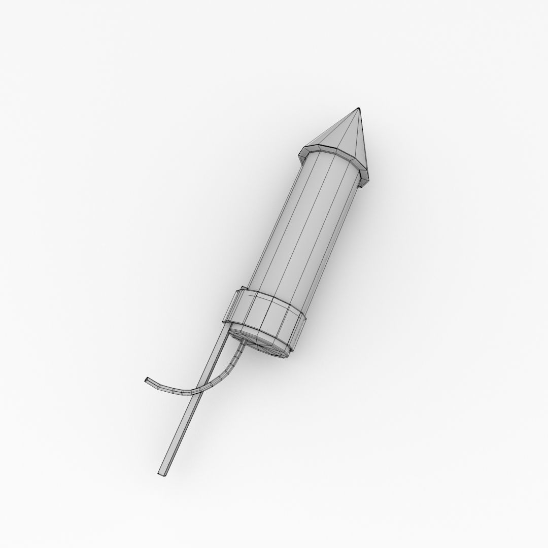 Rocket Firework 3D model CGTrader