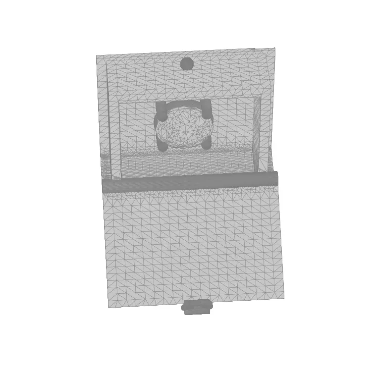 Book with stone pendant 3D print model