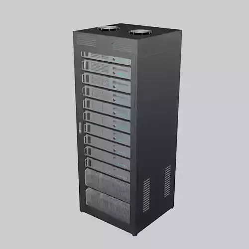 Data Server Rack 3D model