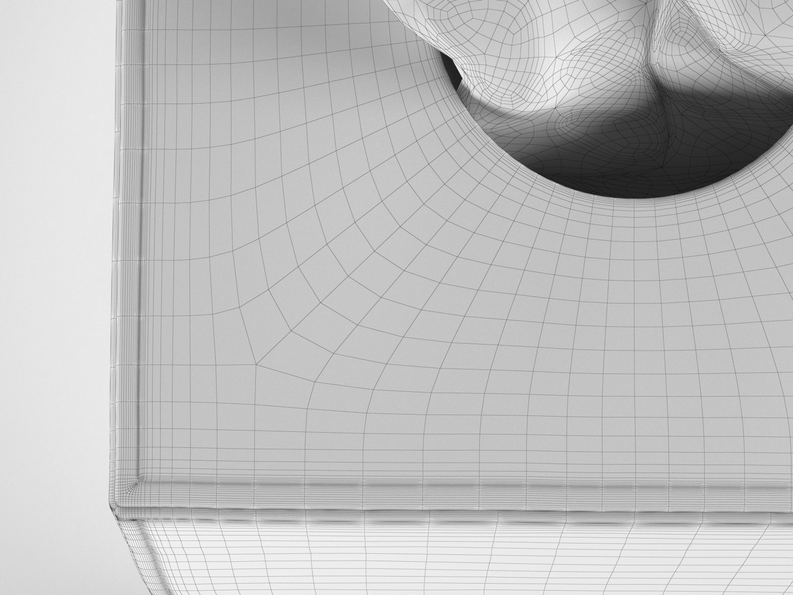 Leather Tissue Box Square 3D model_2