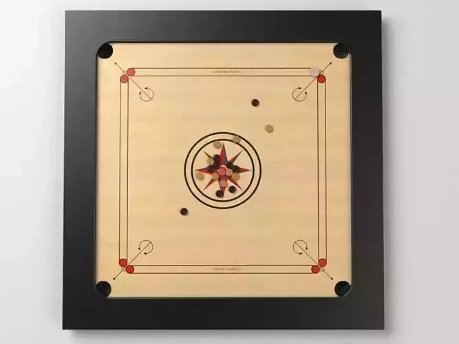 carrom board framed art