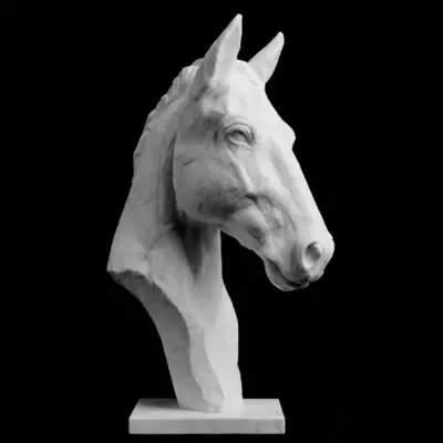Horse Bust STL 3D print model