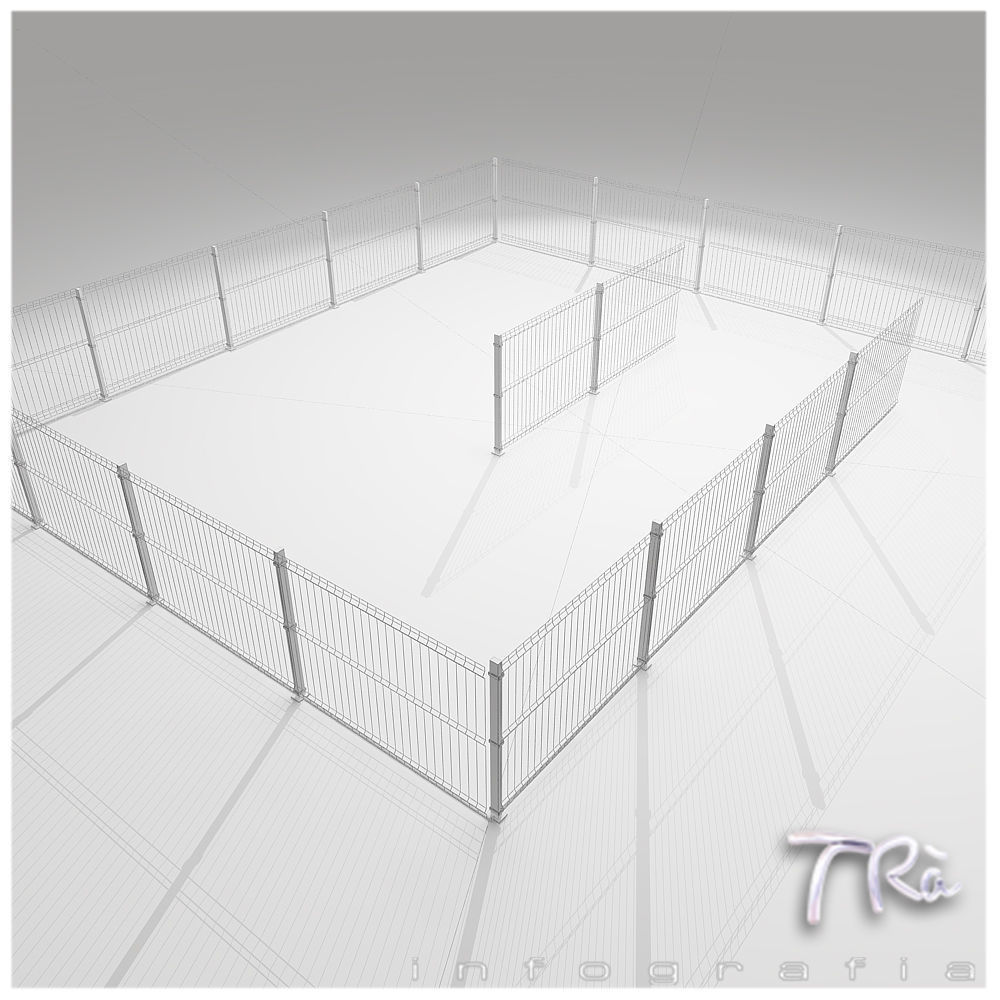 FENCE BRICOFAX TILEABLE 3D model_3
