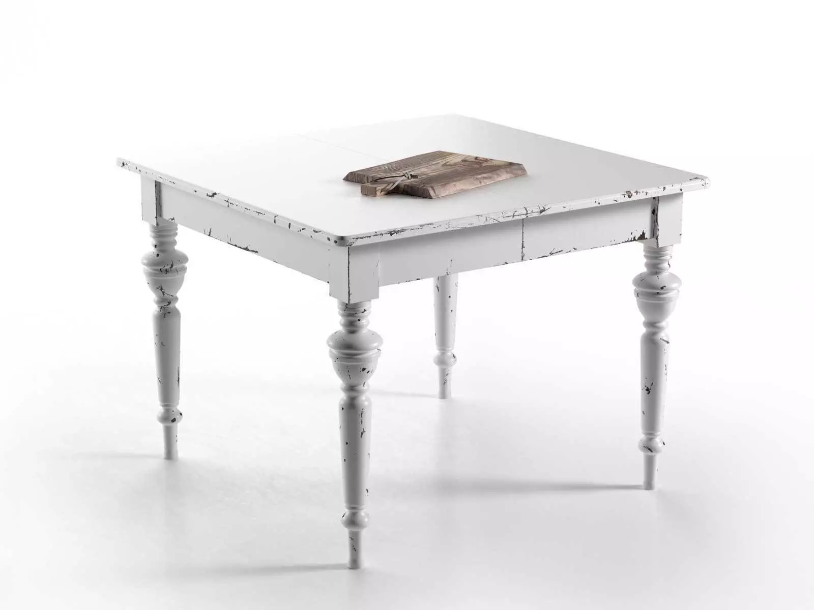White Vintage Table 3D model_0
