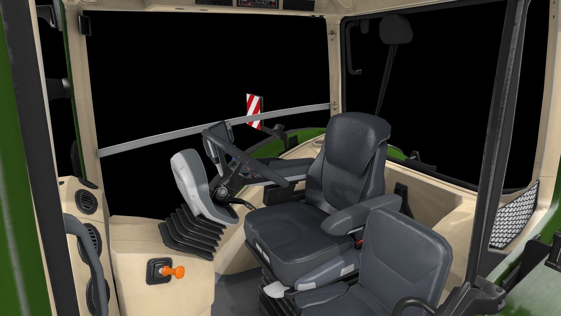 Fendt 1050 Vario Low-poly 3D model_14