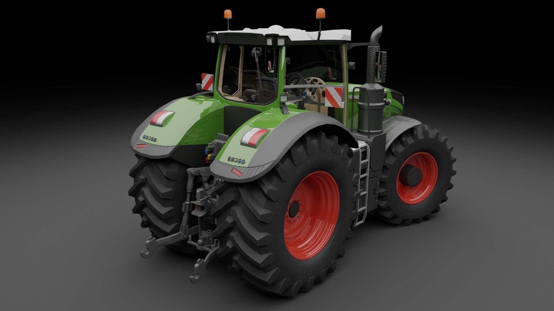 Fendt 1050 Vario Low-poly 3D model_6