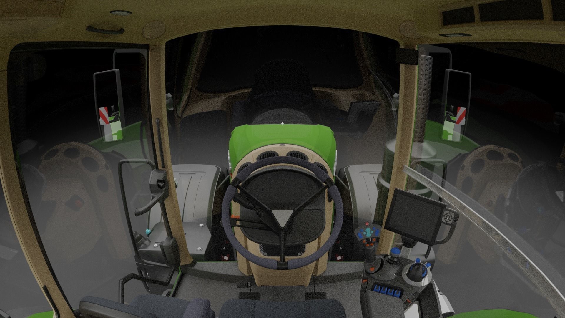 Fendt 1050 Vario Low-poly 3D model_2