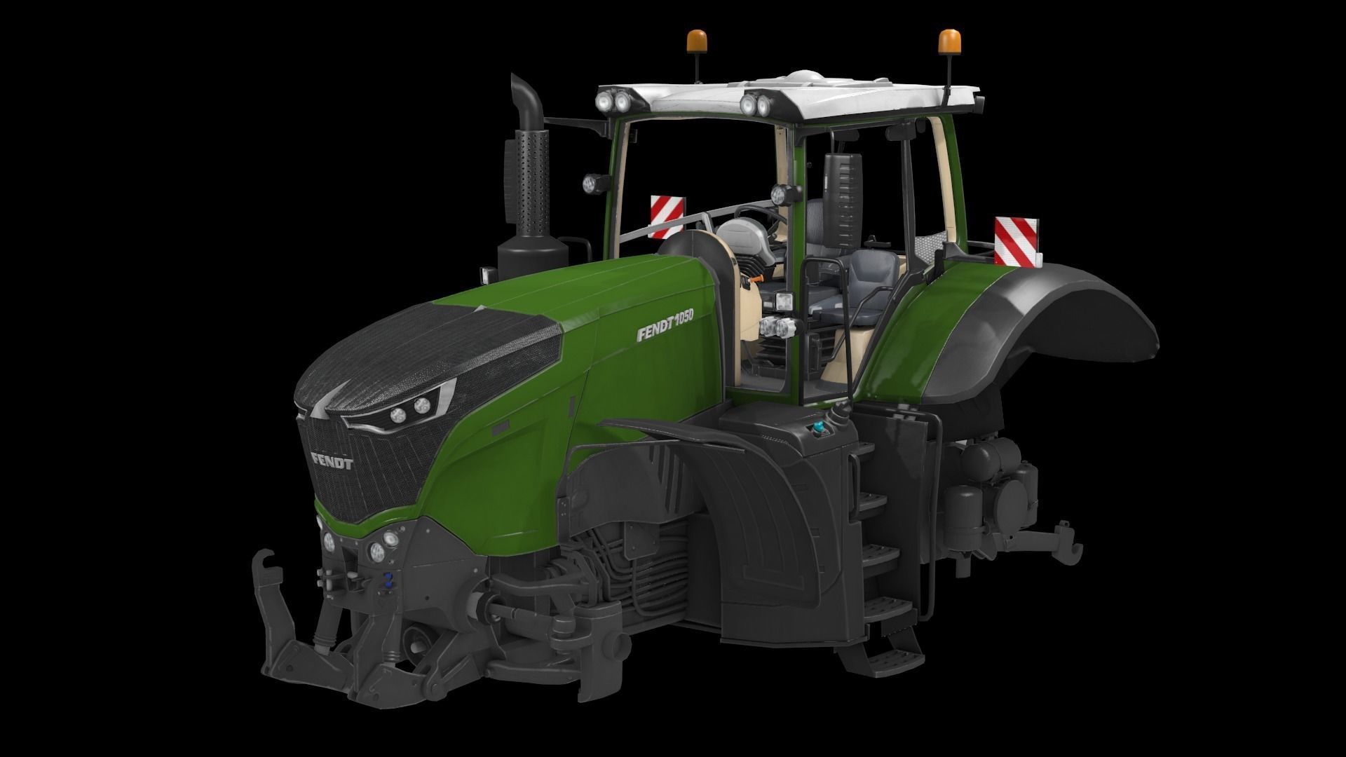 Fendt 1050 Vario Low-poly 3D model_10