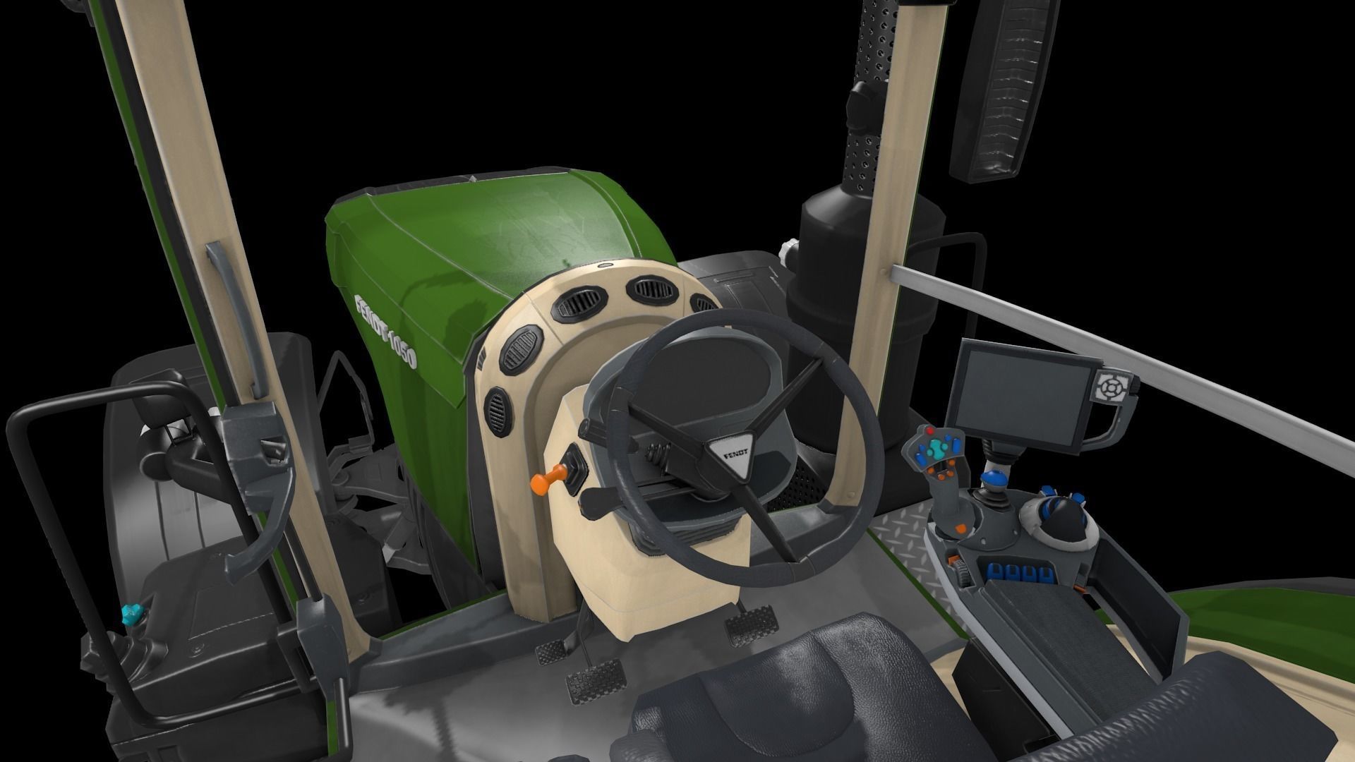 Fendt 1050 Vario Low-poly 3D model_13