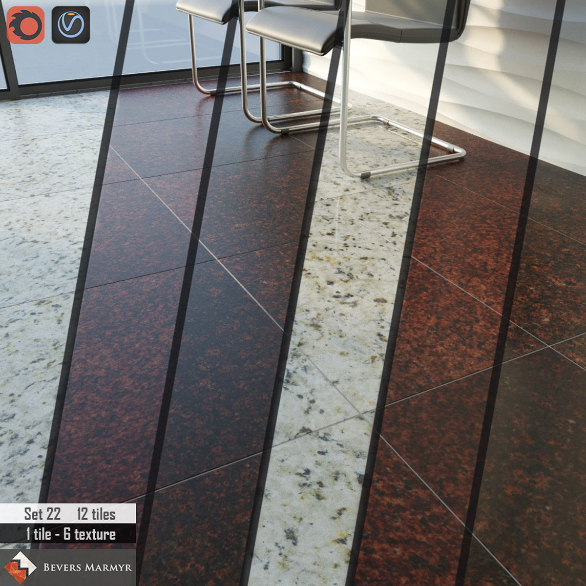 Bevers Marmyr Set 3D model_1