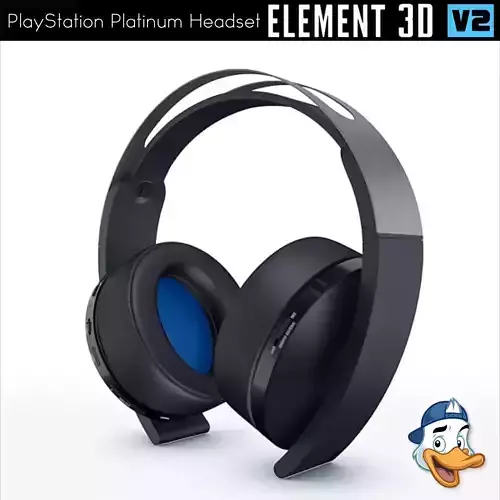PlayStation Platinum Headset for Element 3D 3D model