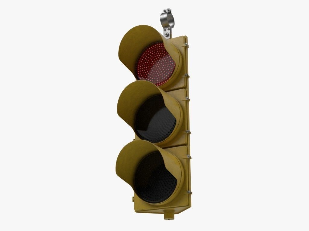Traffic Lights Set 3D model_3