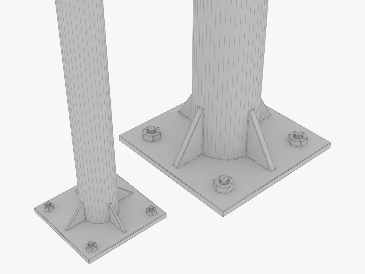 Traffic Lights Set 3D model_49