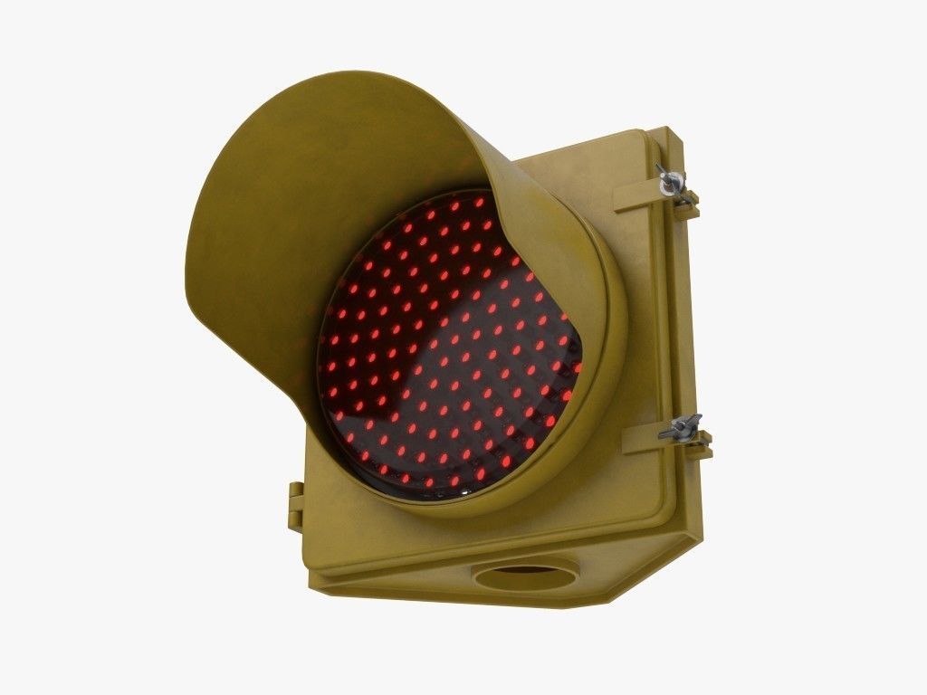 Traffic Lights Set 3D model_14