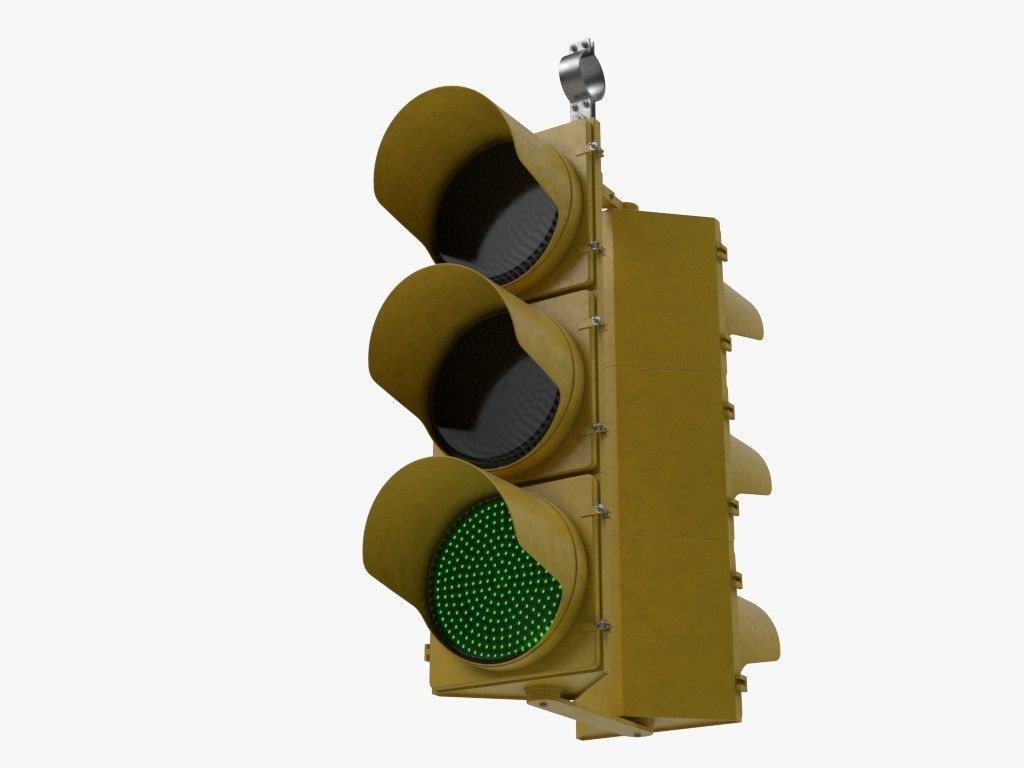 Traffic Lights Set 3D model_5