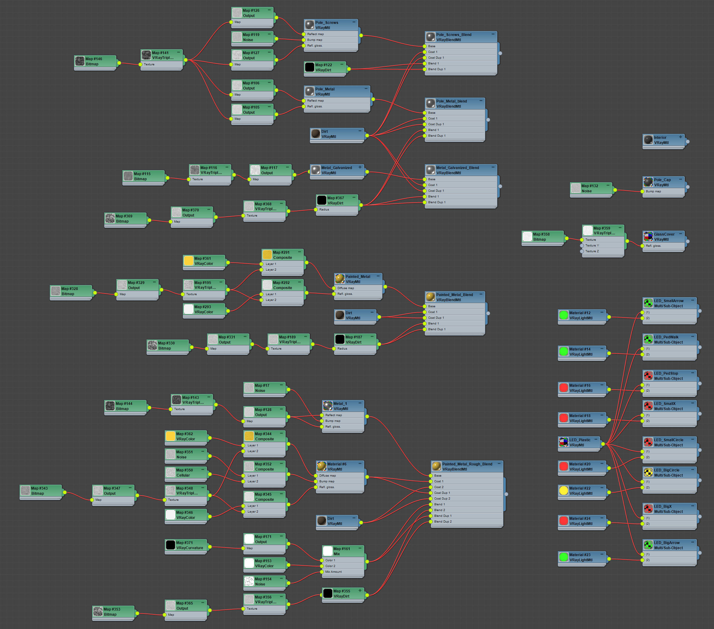 Traffic Lights Set 3D model_56