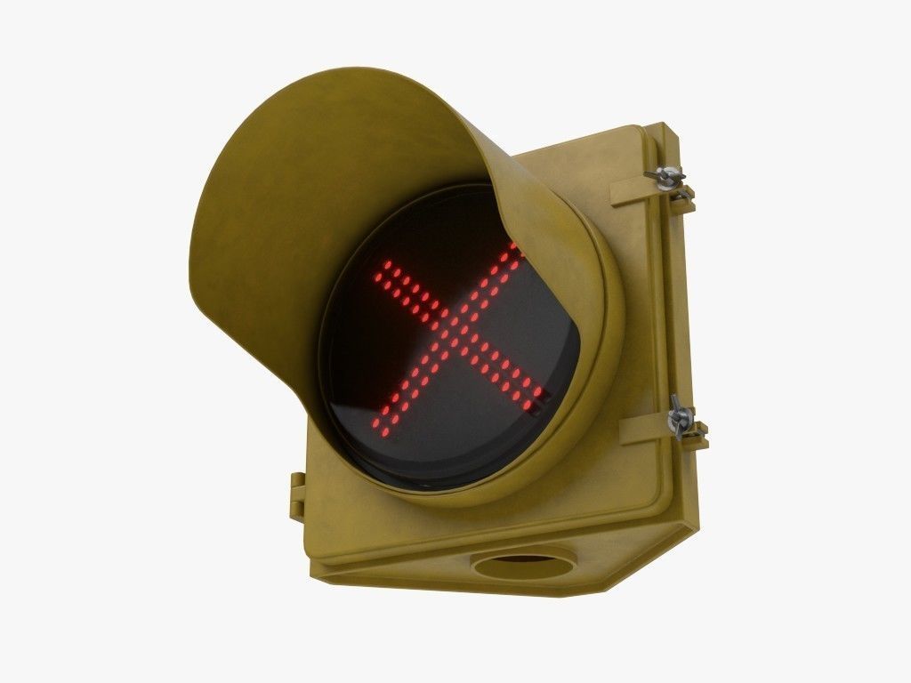 Traffic Lights Set 3D model_13