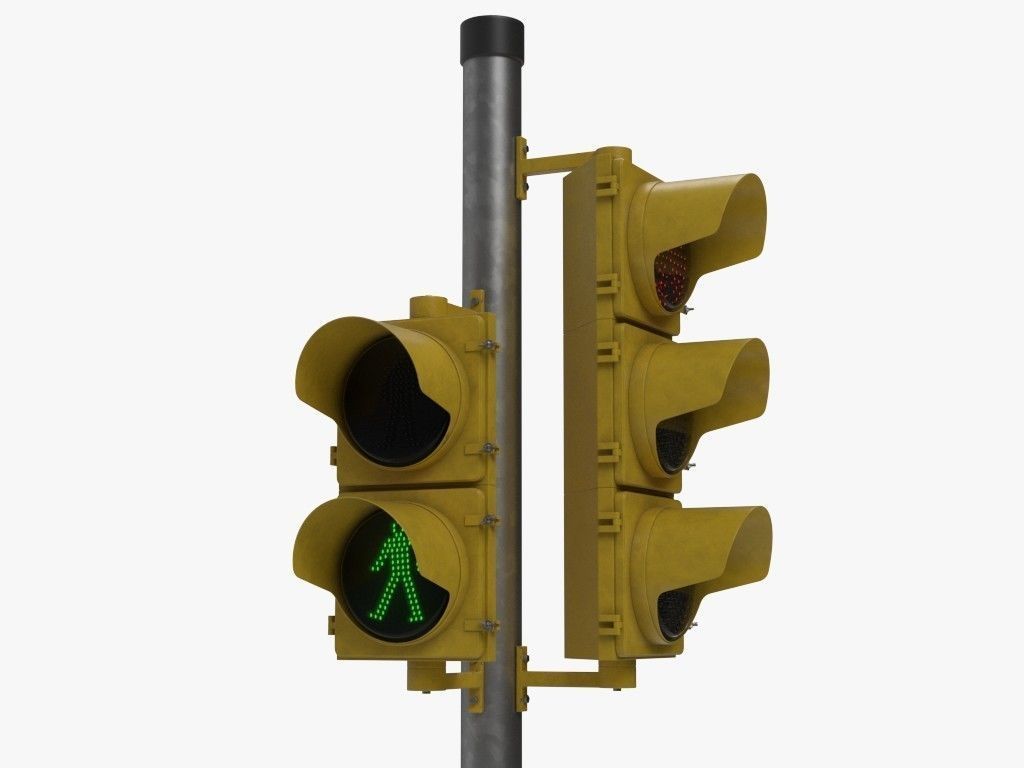 Traffic Lights Set 3D model_1