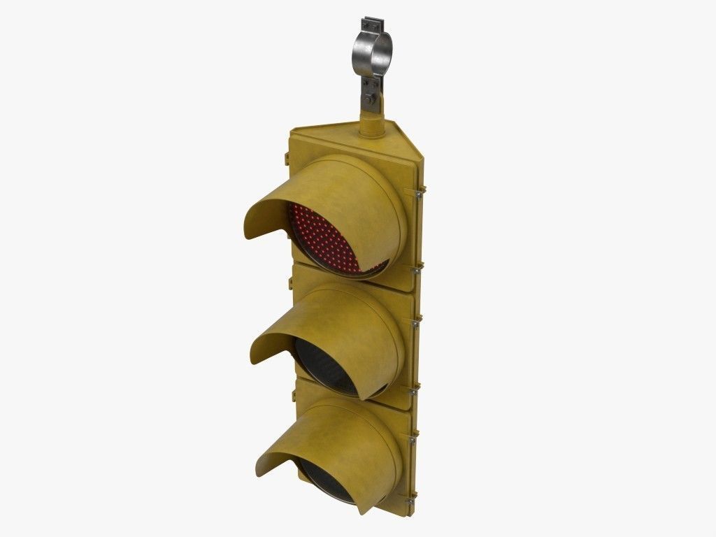 Traffic Lights Set 3D model_4