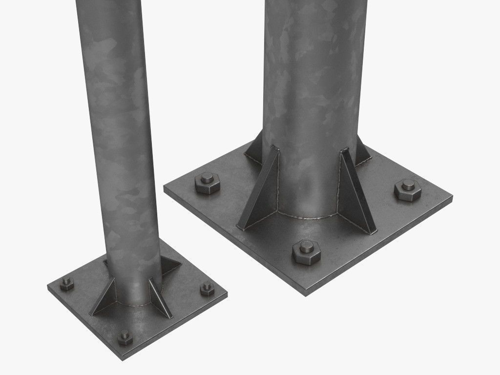 Traffic Lights Set 3D model_33