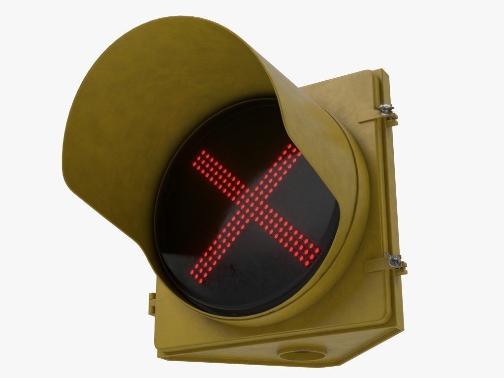 Traffic Lights Set 3D model_19