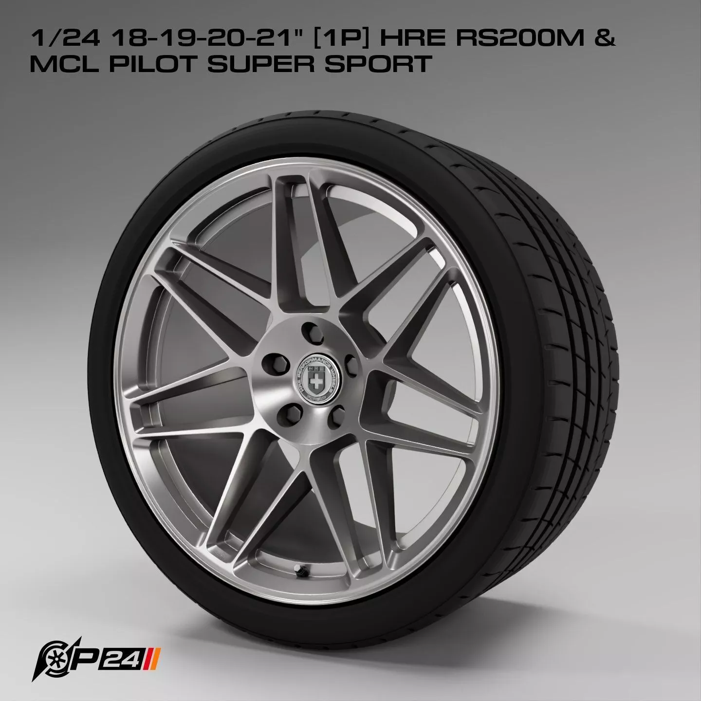 1-24th 18-19-20-21 inches 1P HRE RS200M and MCL Pilot Super S... 3D print model