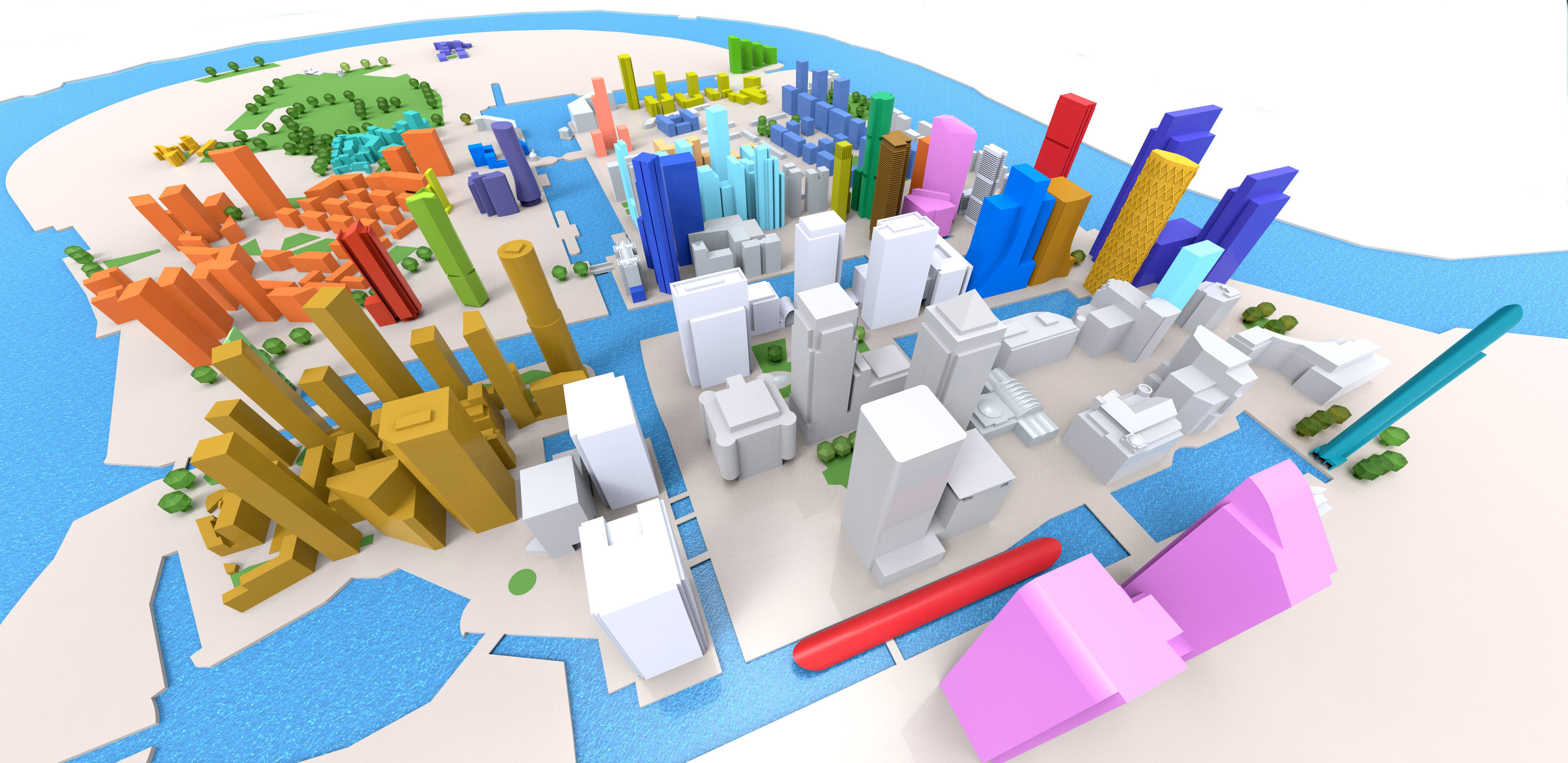 Isle of Dogs Low-poly 3D model_2