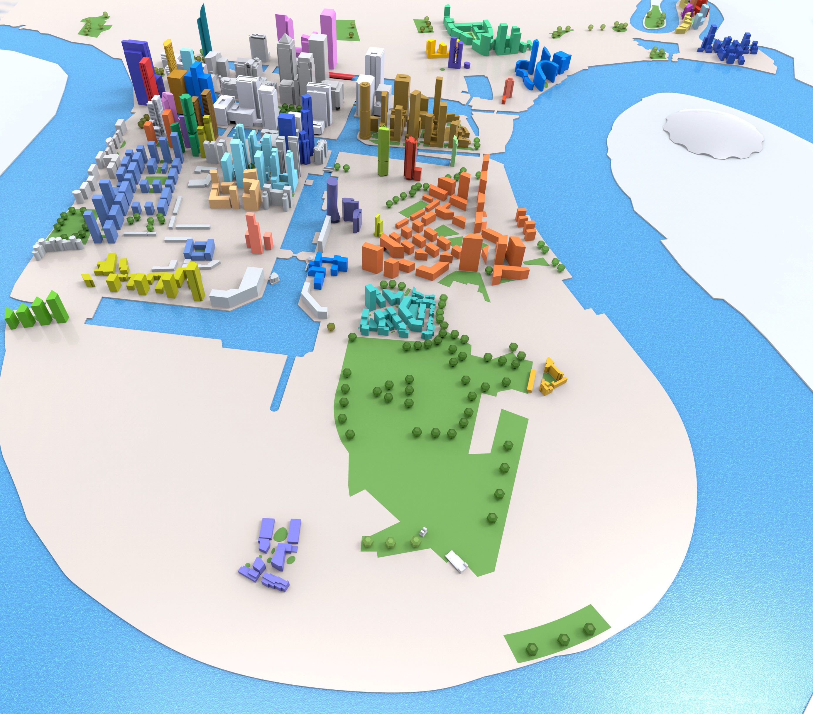 Isle of Dogs Low-poly 3D model_4