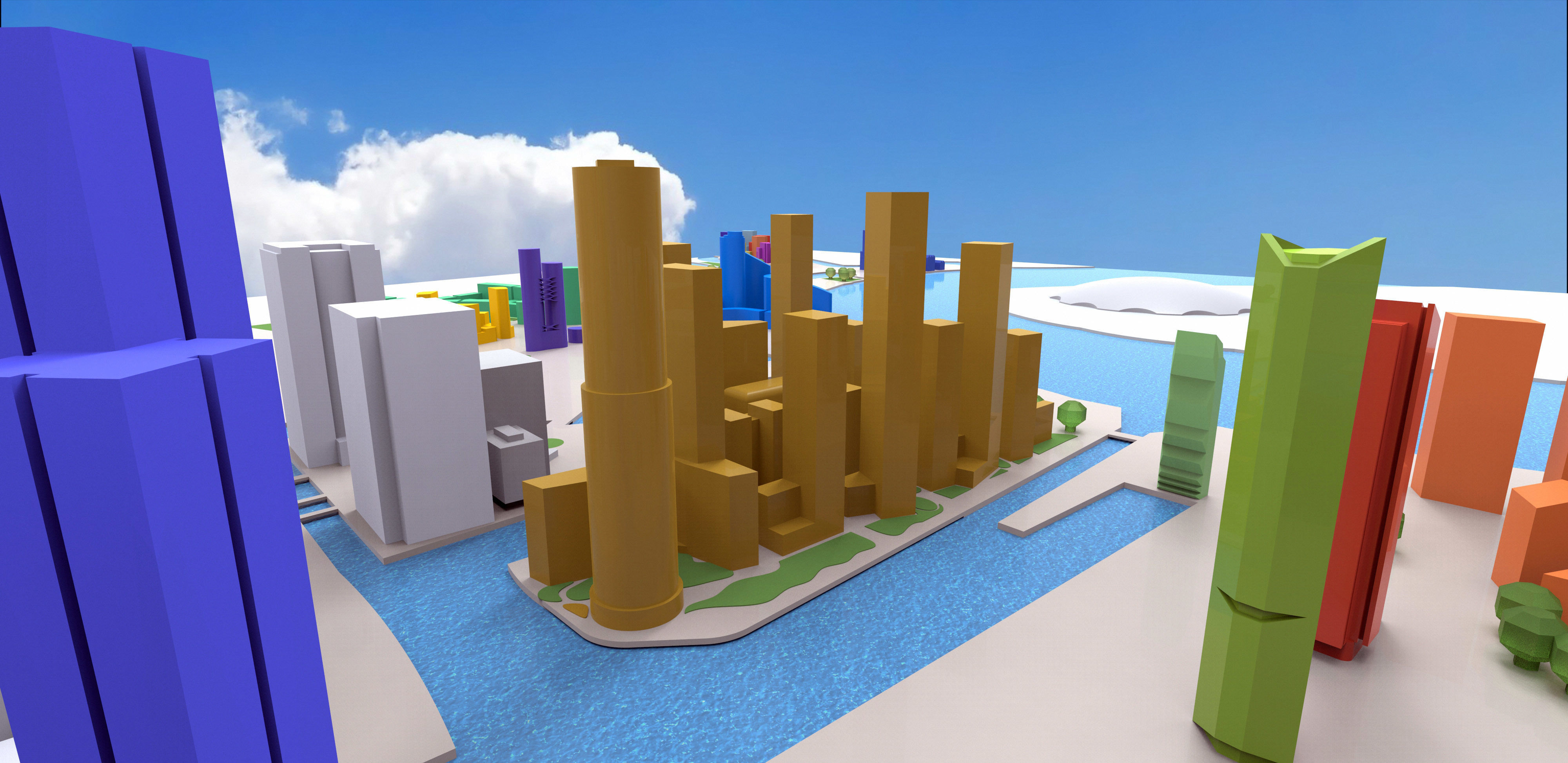 Isle of Dogs Low-poly 3D model_8