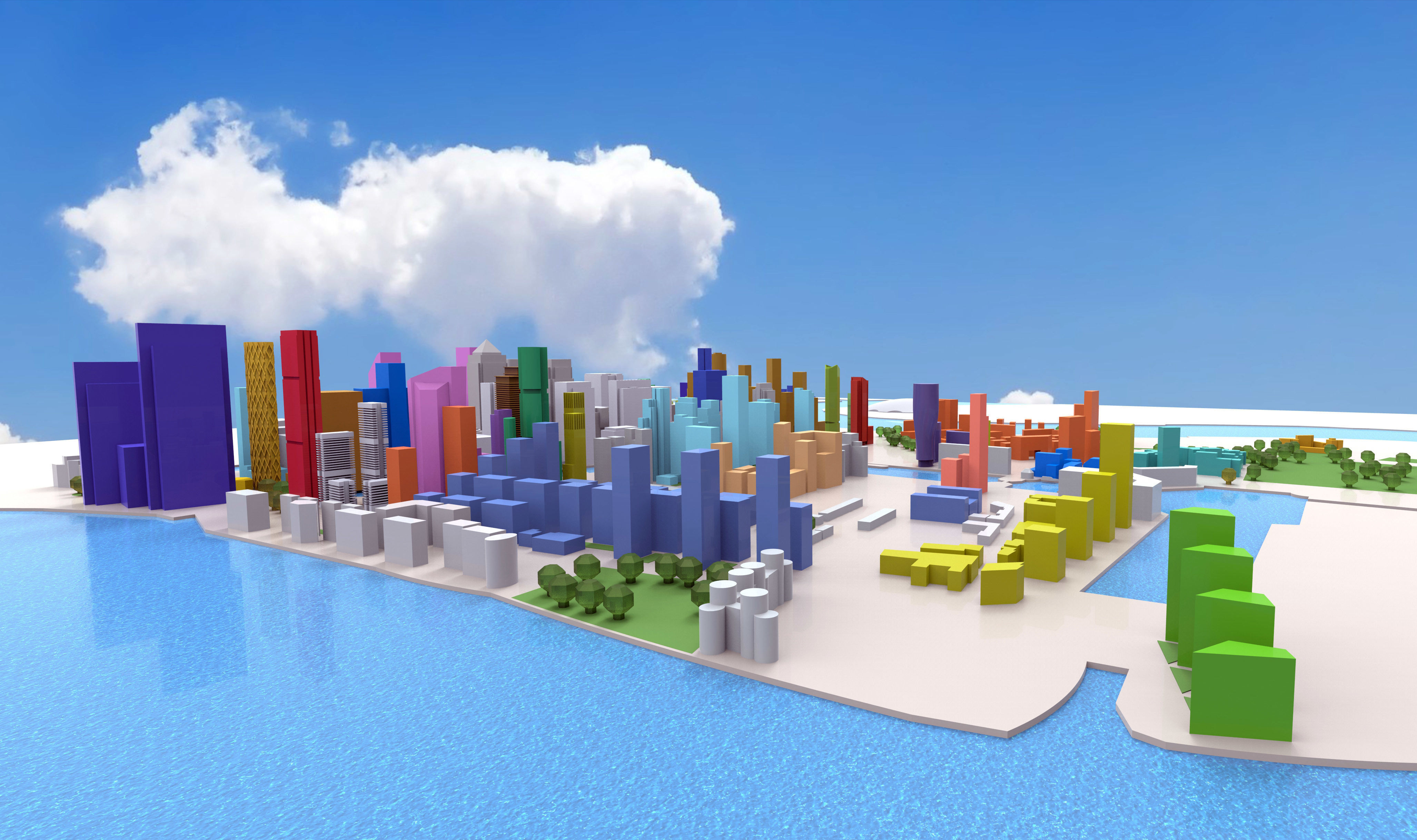 Isle of Dogs Low-poly 3D model_5