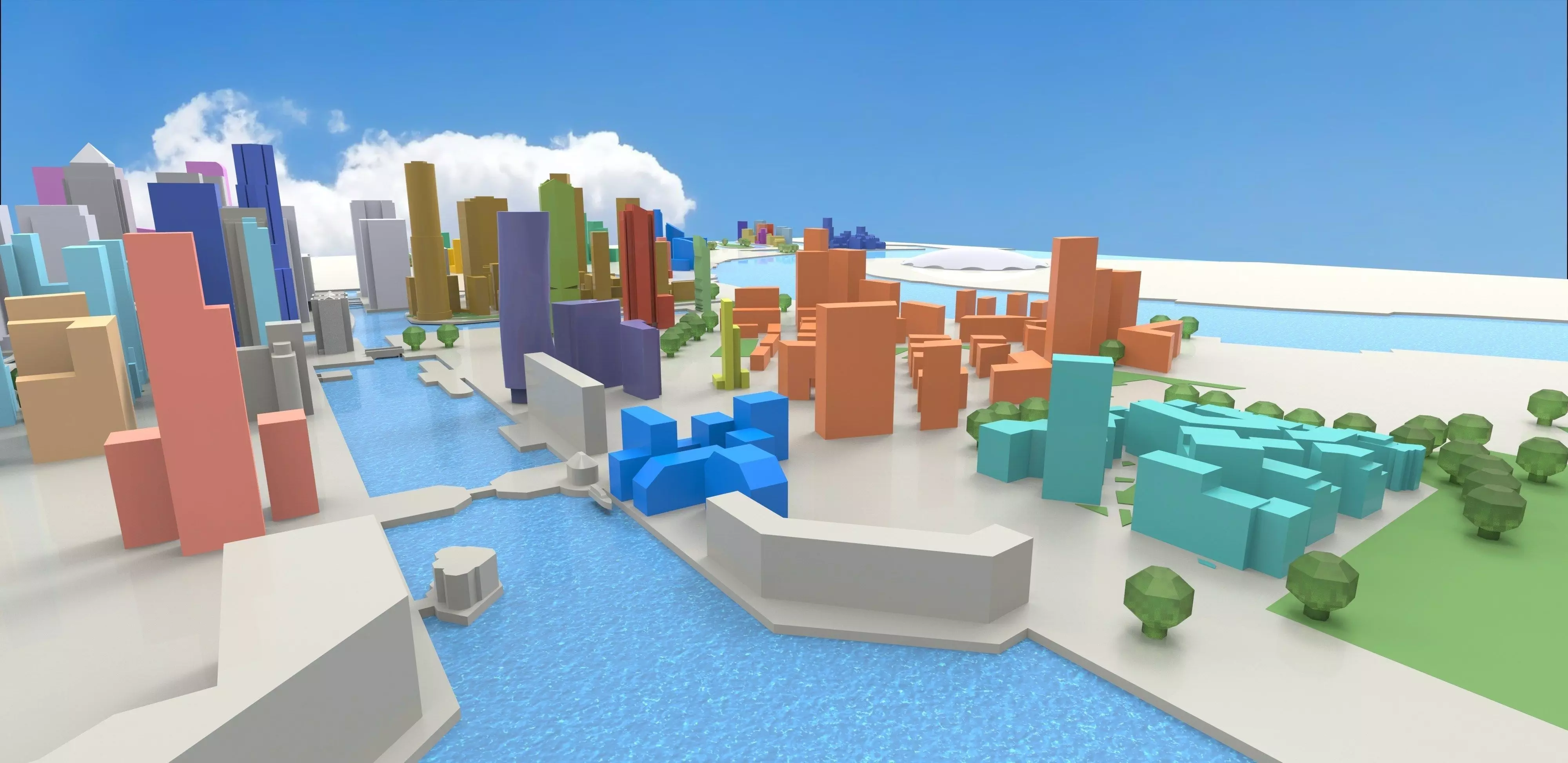 Isle of Dogs Low-poly 3D model_0