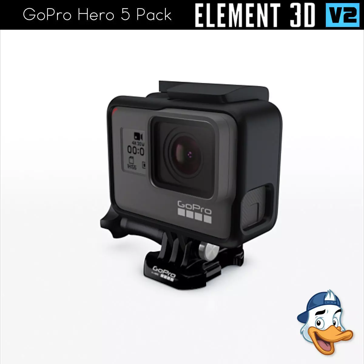 GoPro Hero 5 Pack for Element 3D 3D model_0
