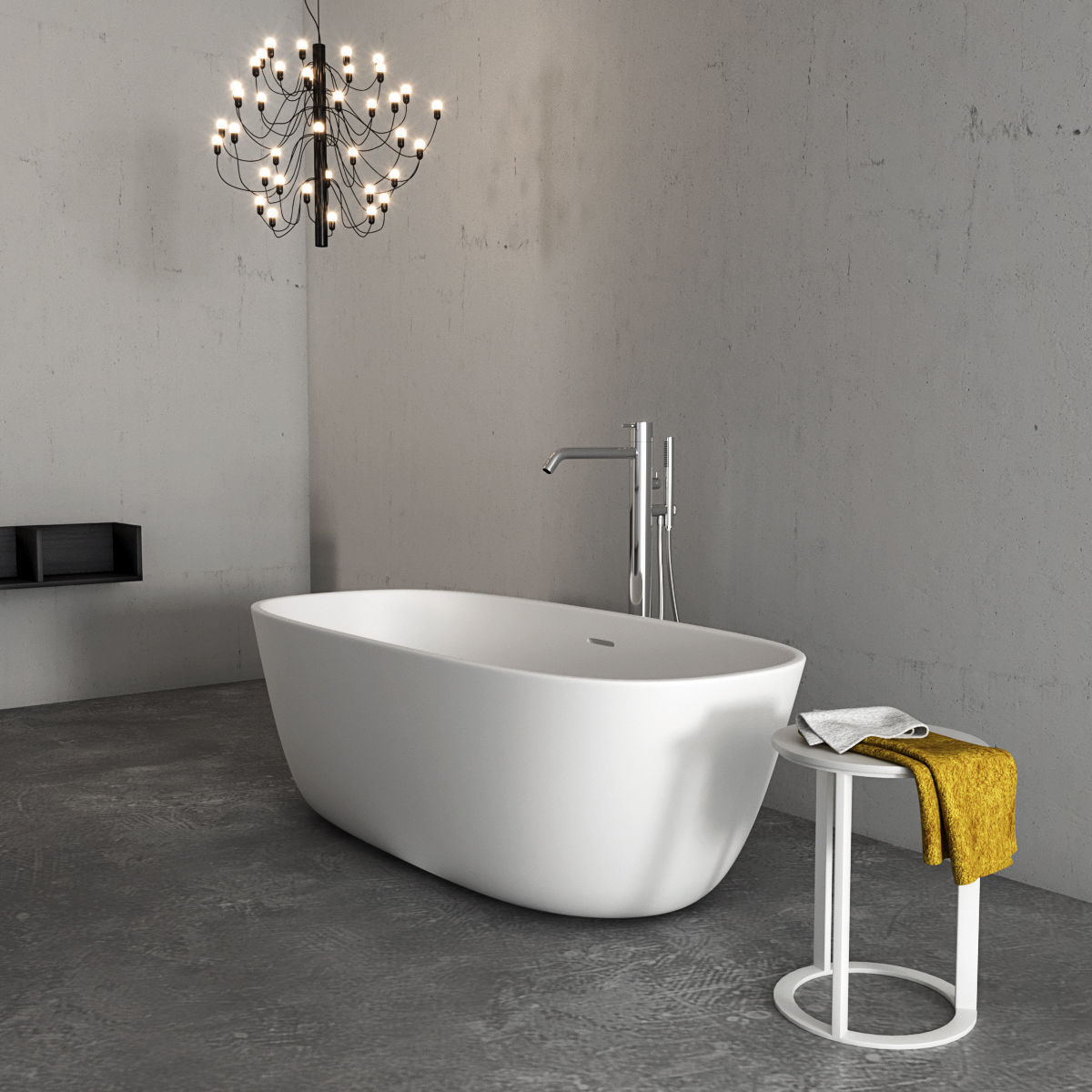 Bathroom furniture set Bespoke 2 3D model_3