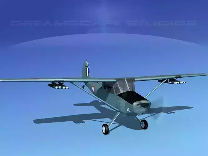 Cessna O-1E L-19 Bird Dog France 3D model