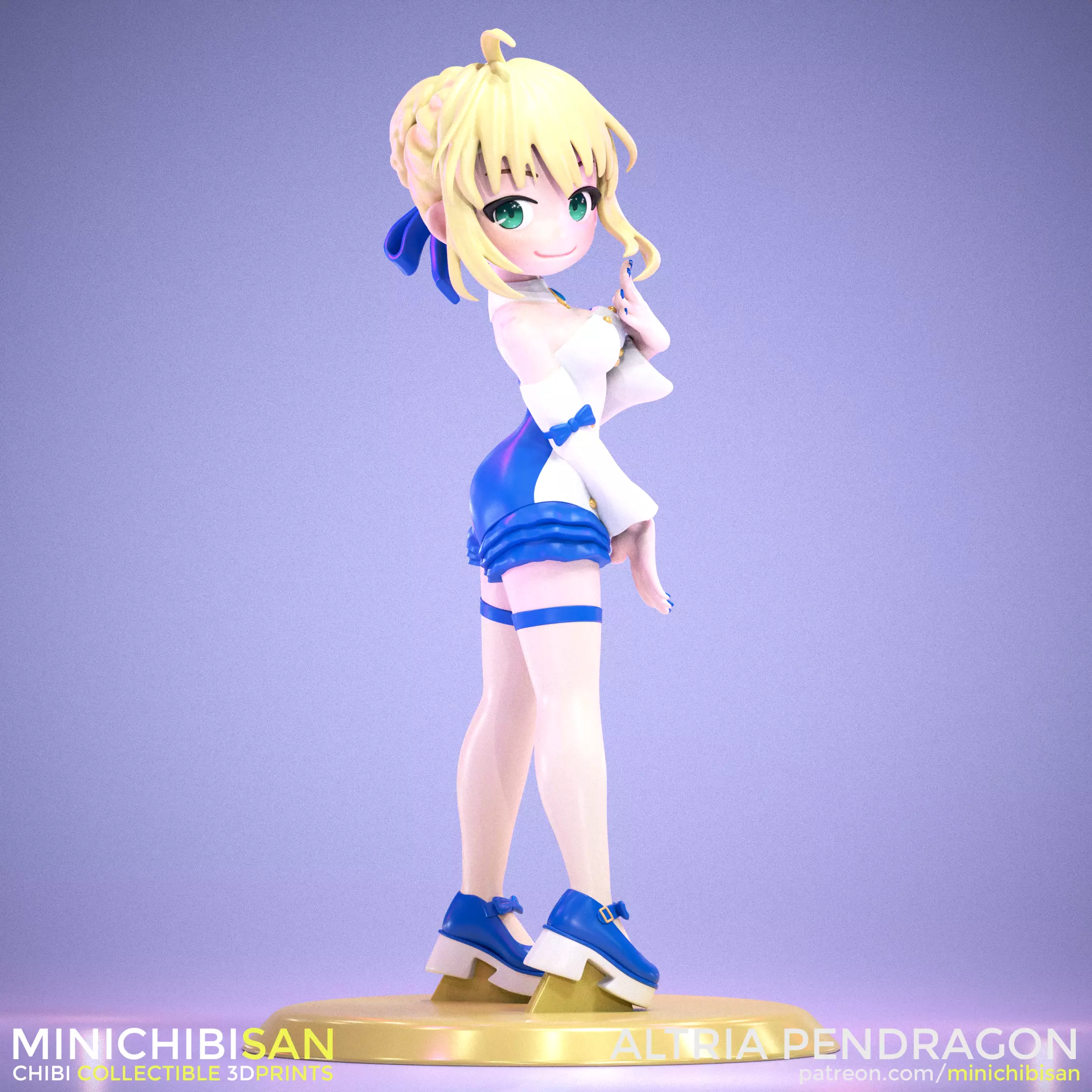 Altria Pendragon Saber - Cute Royal Outfit - Fate Series 3D print model
