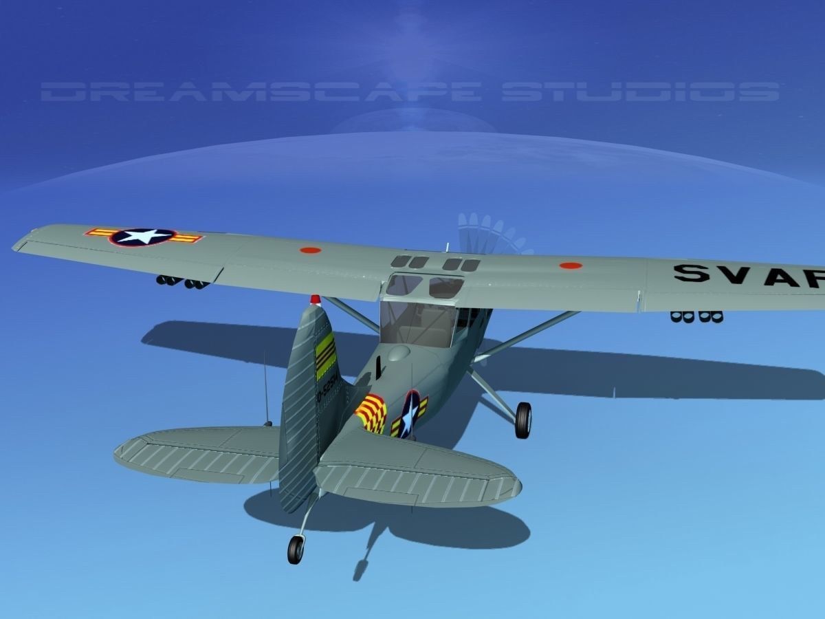 Cessna O-1E L-19 South Vietnam 2 3D model_6