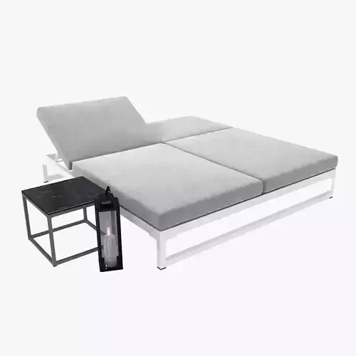 Kettal landscape double sun lounger  3D model