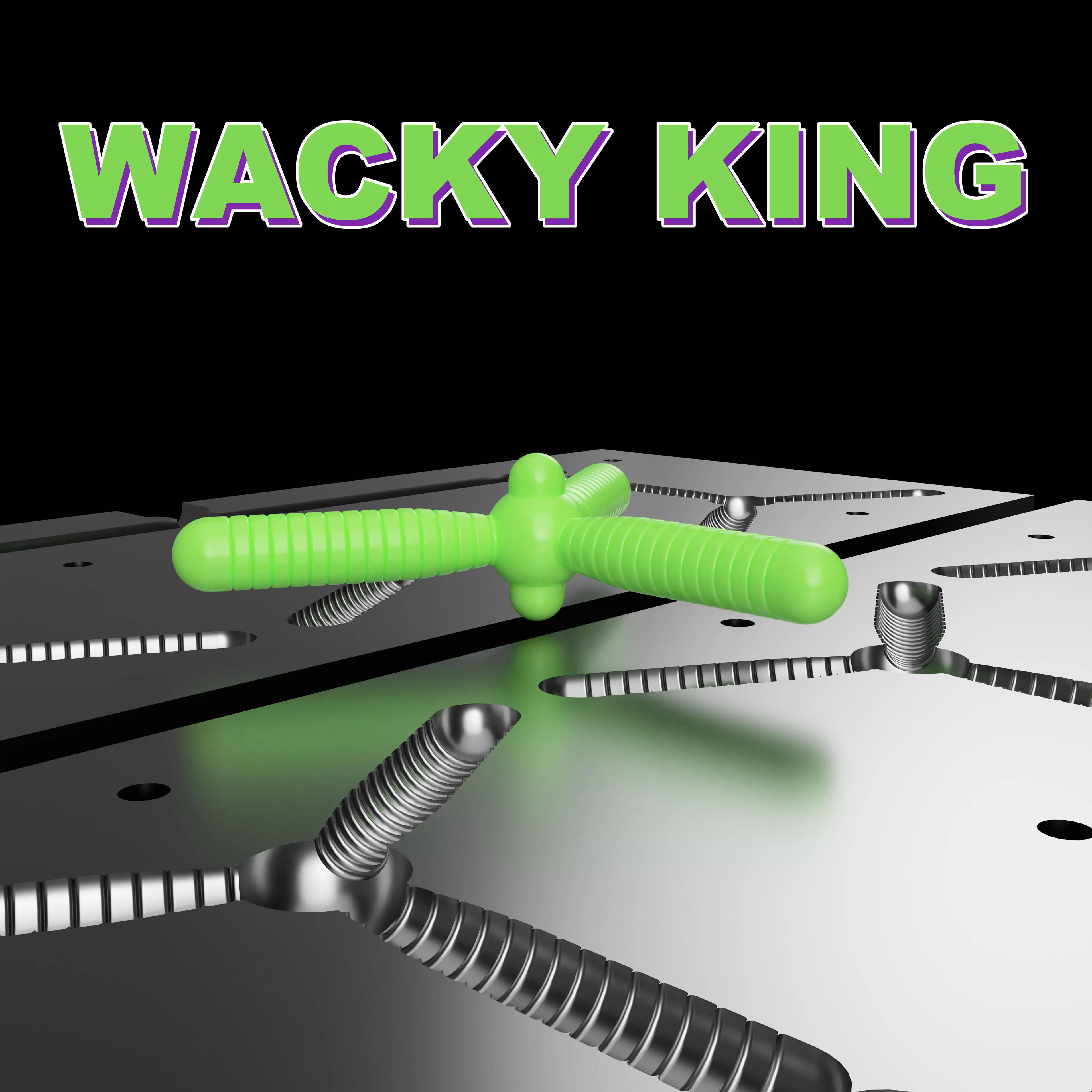 Wacky King mold 3D STL and STEP file for CNC and 3D Print 3D print model