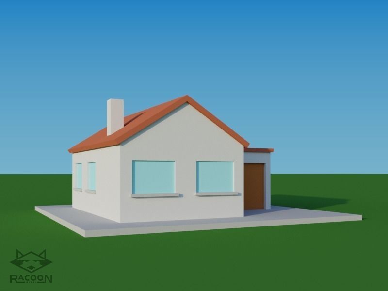 20 LowPoly houses Low-poly 3D model_15