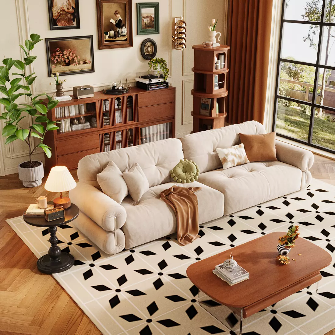 Wabi sabi Japanese Living Modern Japanese Living Room 3D model