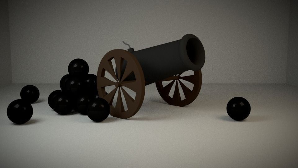 Cannon Free 3D model