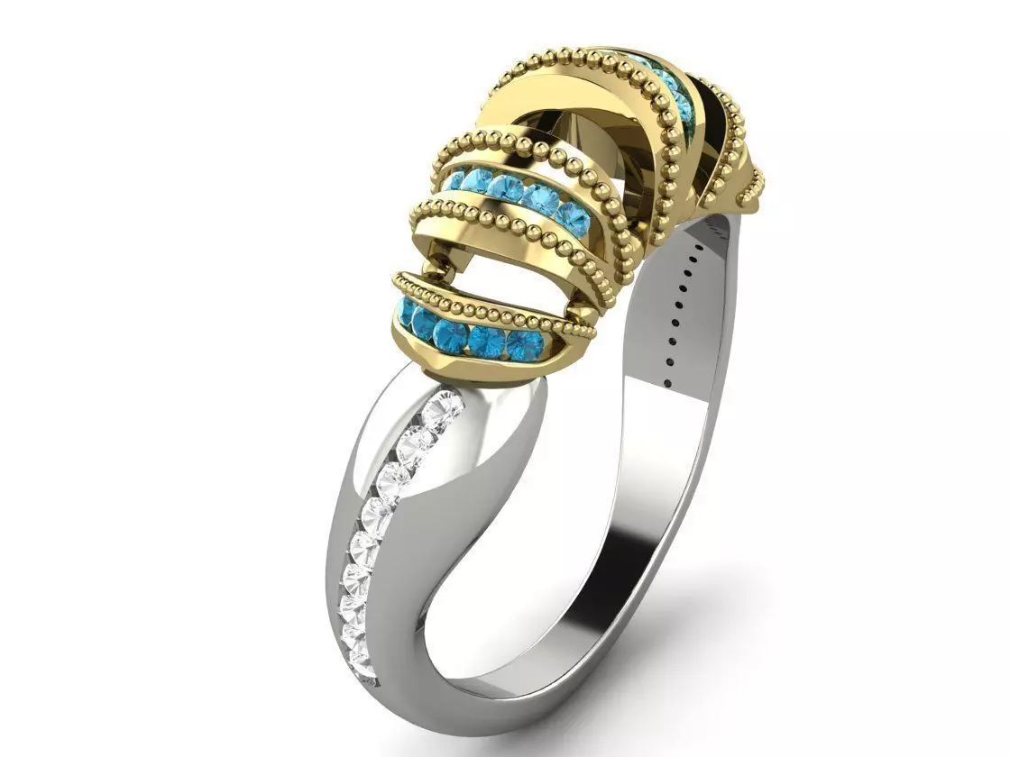 Alien Ring 3D print model
