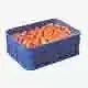 Peach Plastic Crate Low-poly 3D model 7