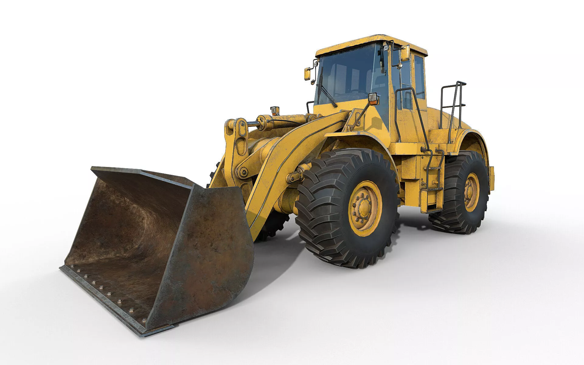 Wheel Loader Low-poly 3D model