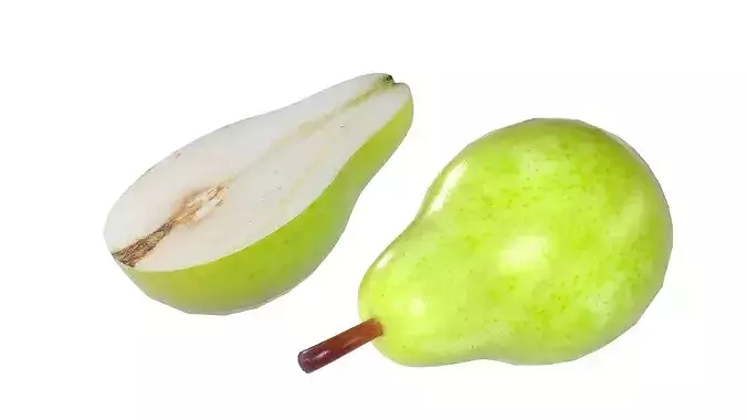 Pear Fruit Low-poly 3D model 3