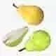Pear Fruit Low-poly 3D model 7