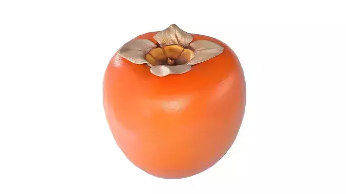 Persimmon Fruit Low-poly 3D model 5