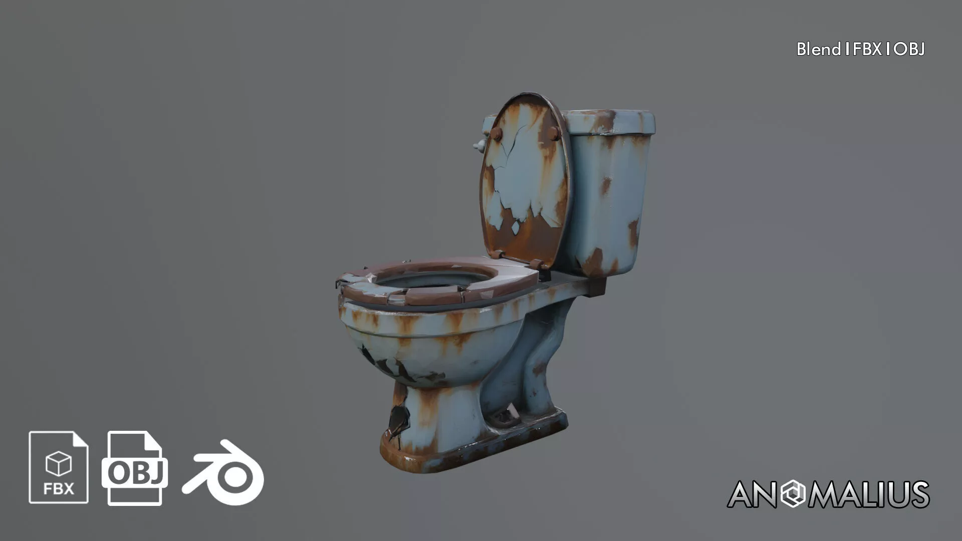dirty toilet 3D model